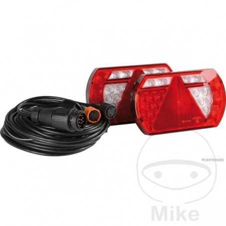 ASPÖCK Juego piloto trasero multifuncional con cable para remolque LED 102.01.75