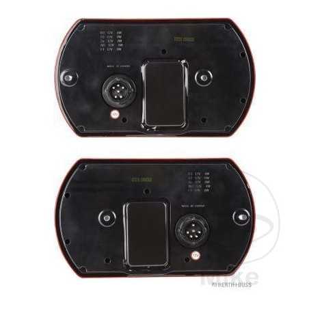 ASPÖCK Multifunctional tail light set with cable for trailer LED 102.01.75