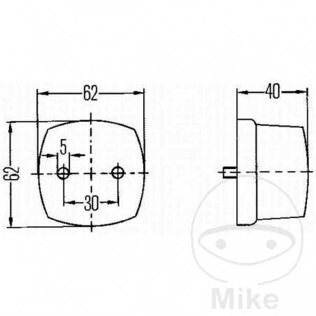 HELLA Rear position light 102.04.94