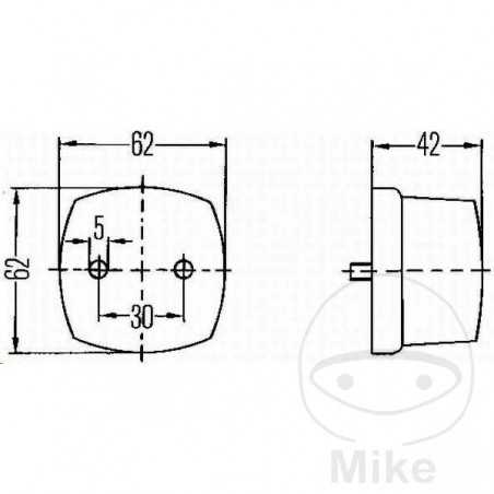 HELLA Luz de posición 102.08.58
