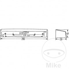 HELLA license plate light 102.12.37