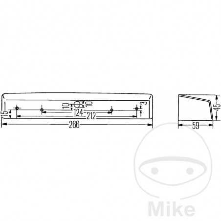 HELLA license plate light 102.12.37