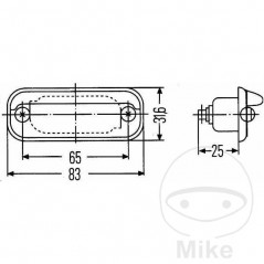 HELLA license plate light 102.14.35