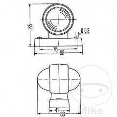 HELLA Luz de posición MQ 1020141 102.16.09