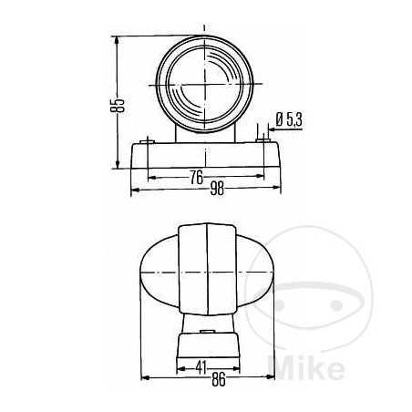 HELLA Position light MQ 1020141 102.16.09
