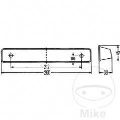 HELLA license plate light 102.17.16
