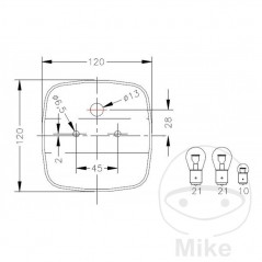 HELLA Left/right multifunctional taillight for trailer GEKA 102.20.03