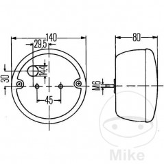 HELLA Piloto trasero con luz de freno/intermitente 102.22.92