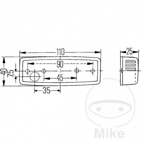 HELLA Position light 102.34.98