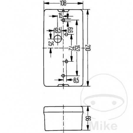 HELLA Piloto trasero izquierdo 102.35.48