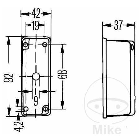 HELLA Rear position light 102.42.56