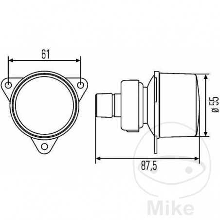 HELLA rear fog light 102.76.22