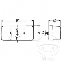 HELLA Piloto trasero izquierdo 102.79.11