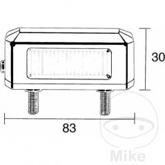 HELLA license plate light 102.83.80