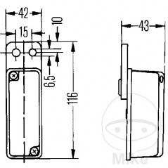 HELLA Trailer left/right position light 102.90.24
