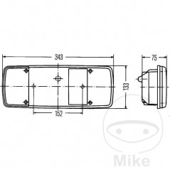 HELLA Piloto trasero izquierdo 102.95.86