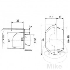 JOKON Luz de matrícula para remolque 102.98.34