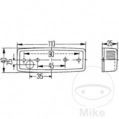 HELLA indicator for trailer 104.01.12