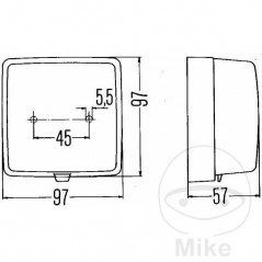 HELLA Luz antiniebla trasera 106.39.08