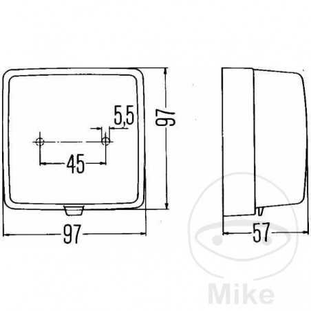 HELLA Luz antiniebla trasera 106.39.08