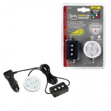 LAMPA Base luminosa con atenuador para ambientador (7 colores) LED TRUCKY 12/24V LAM35249