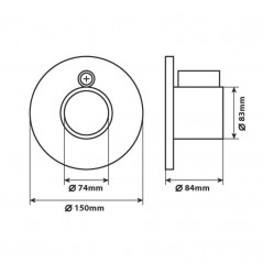 LAMPA Antirrobo para semiremolque universal Ø13 MM LAM98703