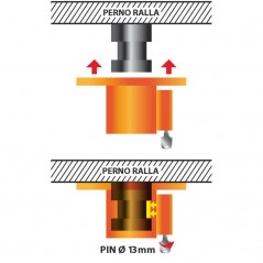 LAMPA Antirrobo para semiremolque universal Ø13 MM LAM98703