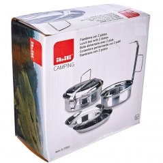 IBILI Fiambrera con platos INOX 14CM 400083