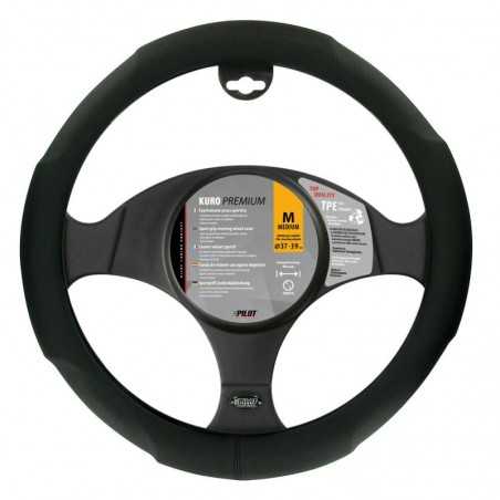LAMPA steering wheel cover KURO PREMIUM 37-39 CM LAM33113