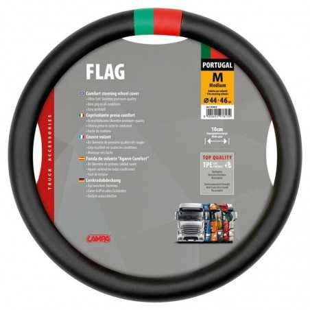 LAMPA Funda para volante bandera de Portugal M 44/46 CM LAM97813