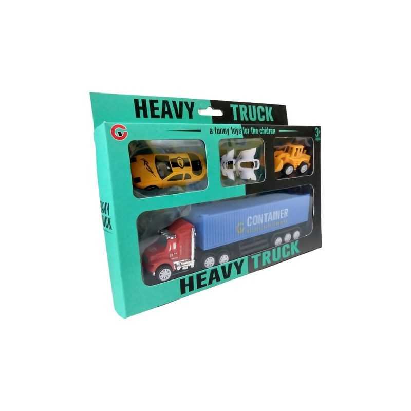 FASEBA Toy truck with 3 cars 18X24X4 5 16282