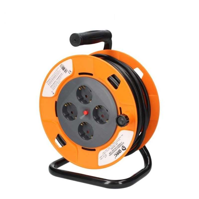GSC EVOLUTION Professional extension cord reel 4 plugs 3X1.5 MM 25 M 3X1.5 MM 25 M 400021