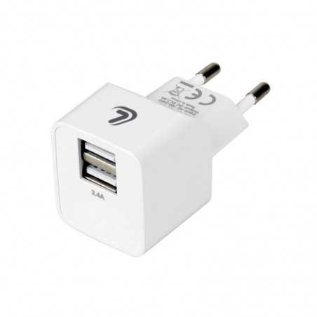 LAMPA 2 port charger plug LINEA ESSENTIAL USB (A+A) -2400 MA 12W 220/240 LAM38690