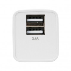 LAMPA 2 port charger plug LINEA ESSENTIAL USB (A+A) -2400 MA 12W 220/240 LAM38690