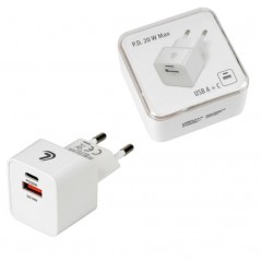 LAMPA 2 port charger plug LINEA ESSENTIAL USB (A+C) 20W 220/240 LAM38691