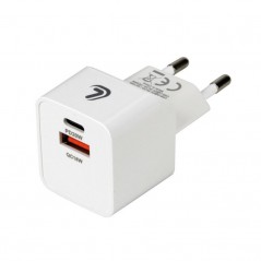 LAMPA 2 port charger plug LINEA ESSENTIAL USB (A+C) 20W 220/240 LAM38691