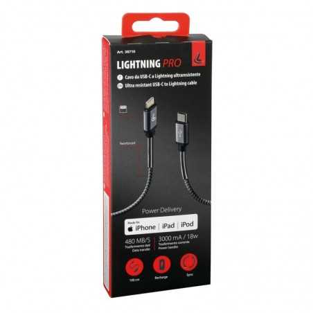 LAMPA Cable de carga teléfono móvil USB TYPE C - IPHONE 100 CM LAM38710