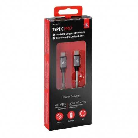 LAMPA Cable de carga teléfono móvil USB TYPE C/ C 100 CM LAM38713