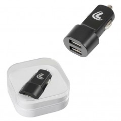 LAMPA Cargador de mechero con 2 puertos USB ESSENTIAL 2100 MA 12/24 V LAM38811