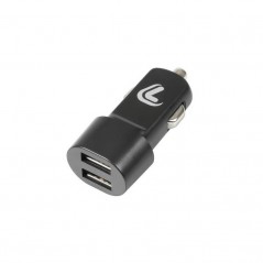 LAMPA Cargador de mechero con 2 puertos USB ESSENTIAL 2100 MA 12/24 V LAM38811