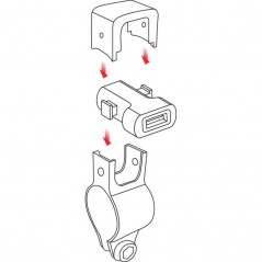 LAMPA Cigar lighter charger fixing to motorcycle handlebars USB 12/24V 3000MA LAM38832