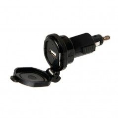 LAMPA Fast charging cigarette lighter charger for mobile phone DIN USB 12/32V 2400MA LAM38880