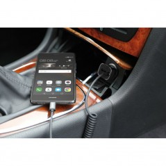 LAMPA Cigarette lighter charger fast charging with cable 1 port for mobile phone TYPE C USB 3000 MA 12/24V 150 CM LAM38892