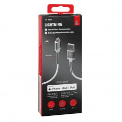 LAMPA original charging cable for mobile phone USB IPHONE 5/6/7 8 PINS 1 M LAM38930