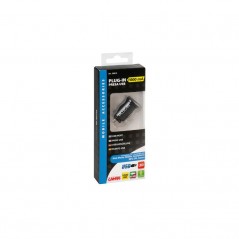 LAMPA Enchufe mechero 1 puerto indicador luz USB LED PLUG-IN 1000MA 12/24V LAM39019