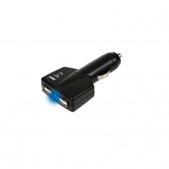 LAMPA 2 port cigarette lighter plug USB 12/24V 1000MA LAM39042