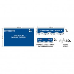 LAMPA Juego cortinas de camion microfibra LAM96006VAR