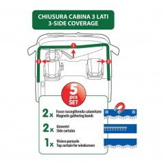 LAMPA Juego cortinas de camion microfibra LAM96006VAR