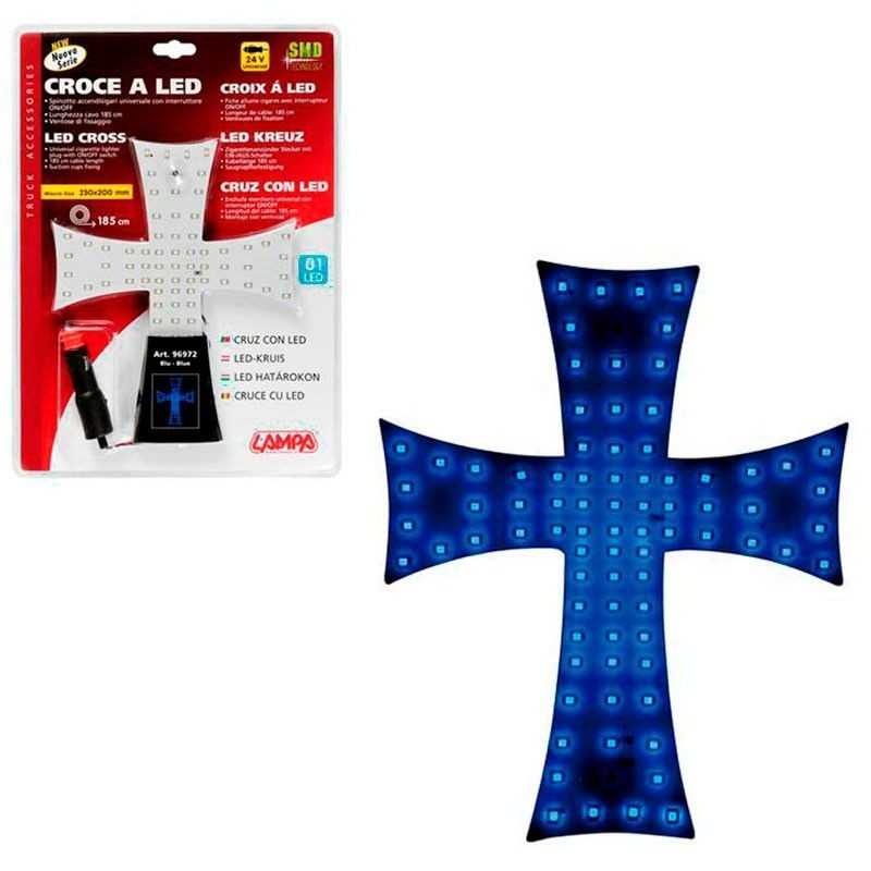 LAMPA luminous cross with cable 24V 81 LED 200X250 MM 200 CM LAM96973VAR