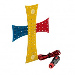 LAMPA wired romanian cross 24V 81 LED 200X250 MM 185 CM LAM96977